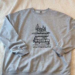 Gray Graphic Men's Sweater